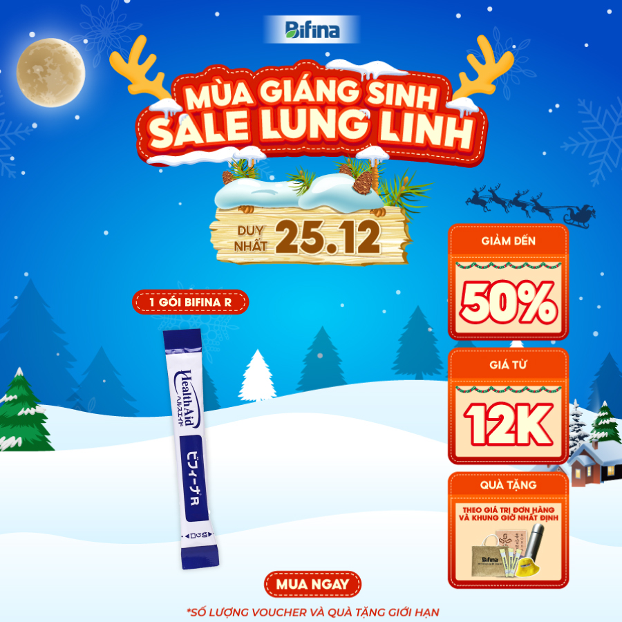 Lẻ 1 Gói  Bifina Nhật Bản loại R - Bổ sung dinh dưỡng toàn diện - Tăng sức đề kháng