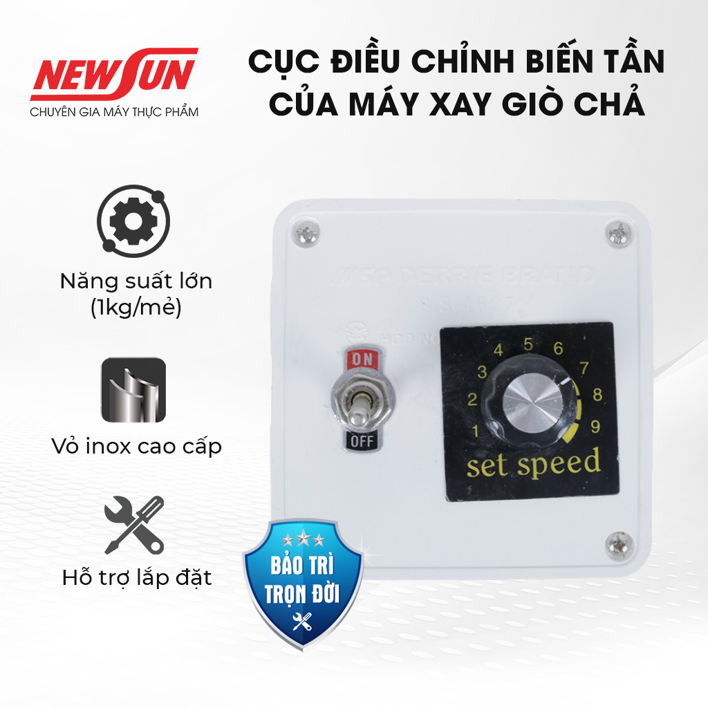 Cục Điều Chỉnh Biến Tần Của Máy Xay Giò Chả Công Suất Lớn