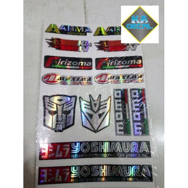 Tem tấm logo 7 màu in sẵn