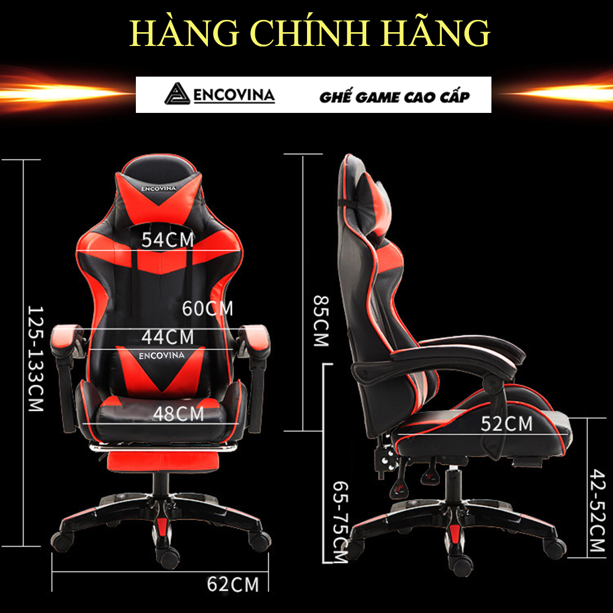 Ghế Chơi GAME 2 trong 1 - Ghế Gaming Cao Cấp Có Đệm Tựa Cổ & Thắt Lưng, Bộ Điều Chỉnh Kép Thay đổi Độ Cao , Ngả Lưng Dễ Dàng - HÀNG CHÍNH HÃNG