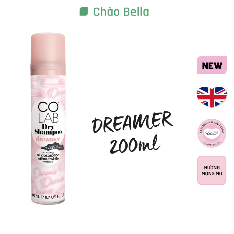 Dầu gội khô Colab Dreamer (Hương Mộng Mơ) - 200ml