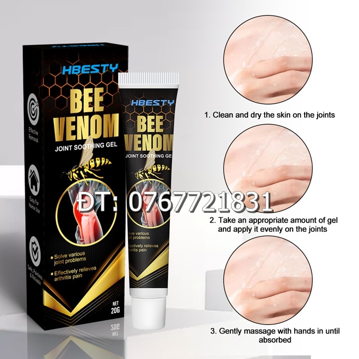 Gel bôi đau nhức xương khớp, suy giãn tĩnh mạch, tê bì chân tay, thoái hóa và tràn dịch khớp gối, đau mỏi cổ vai gáy xuất xứ Singapore - Mã số 1111