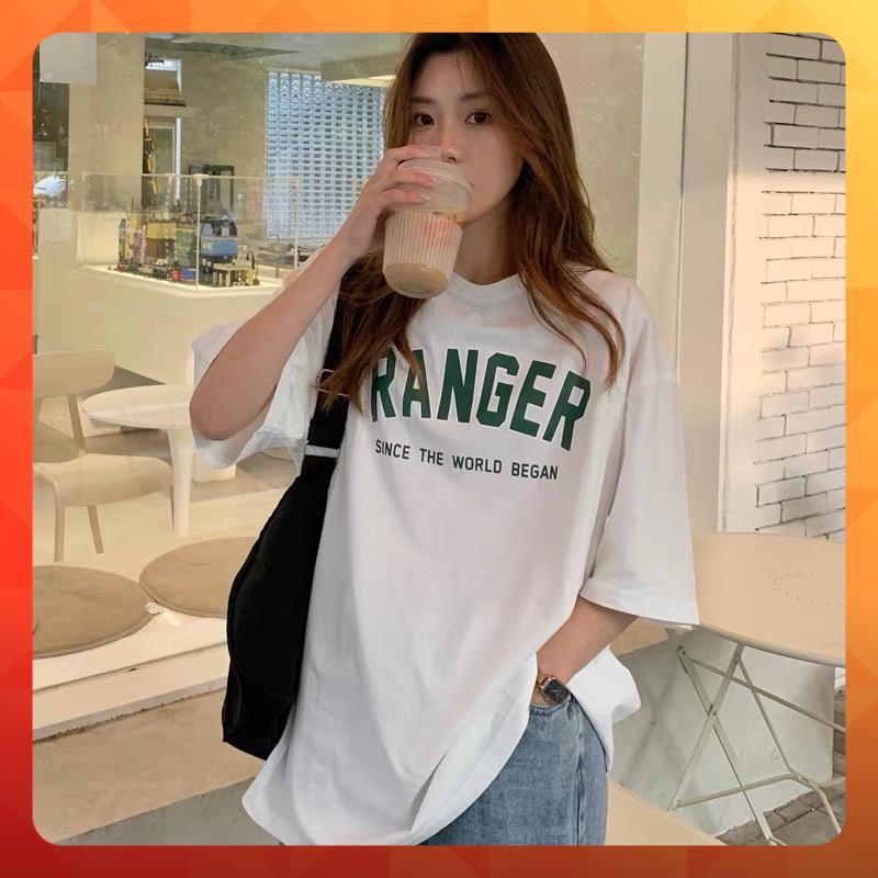 Áo thun tay lỡ form rộng in chữ RANGER cá tính - phông ulzzang oversize unisex nam nữ