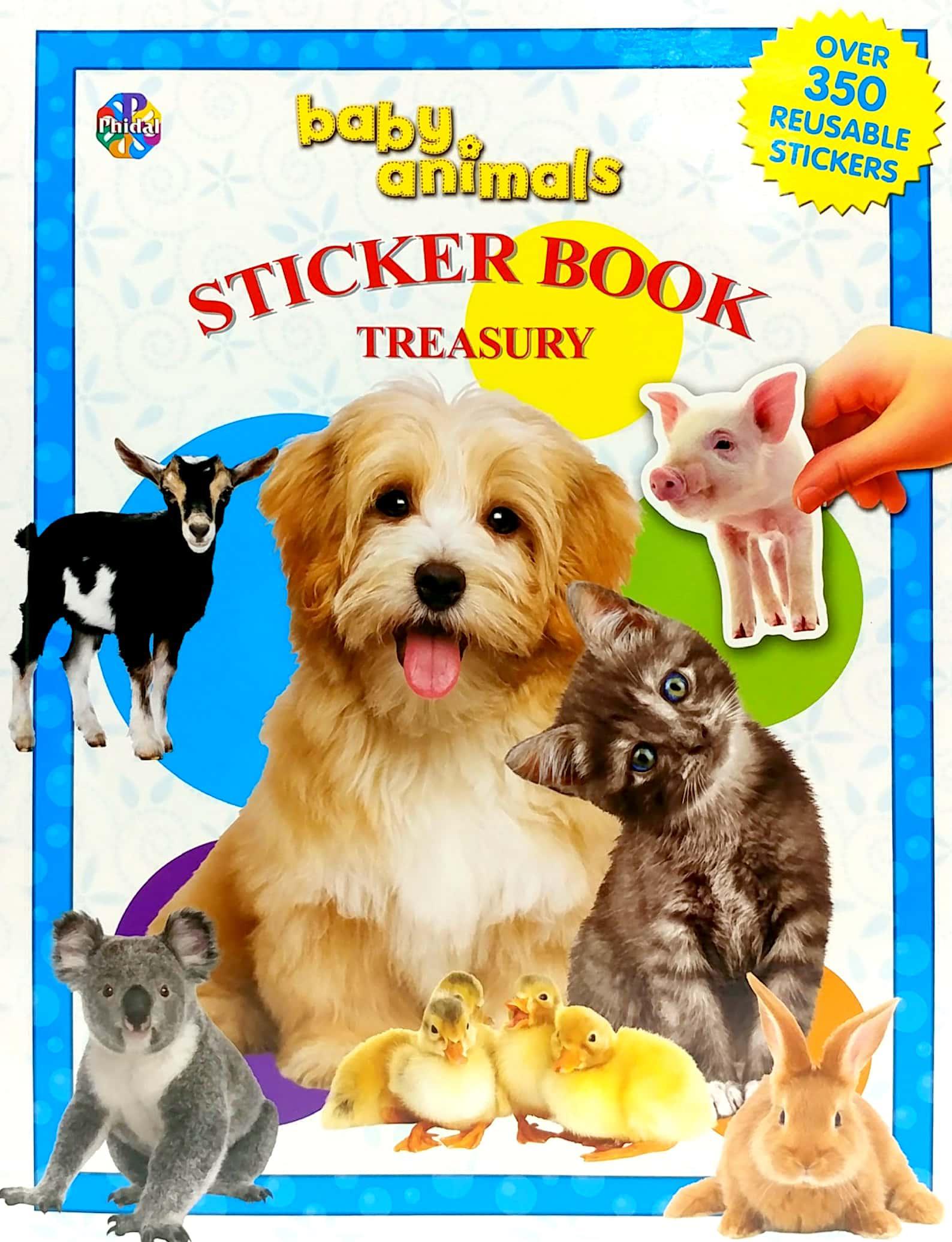 Hình ảnh Baby Animals Sticker Book Treasury