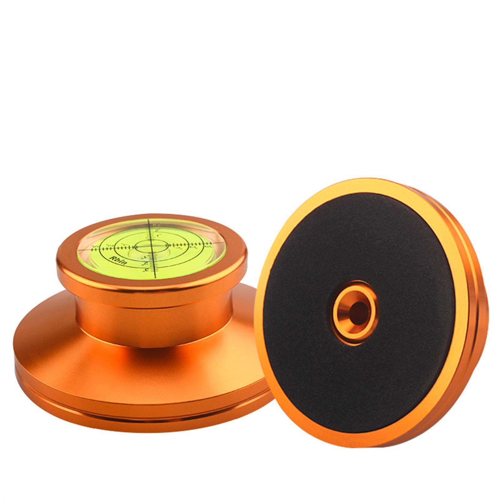 LP Vinyl Disc Stabilizer Turntable Record Weight 50/ 60Hz Soft pad Golden