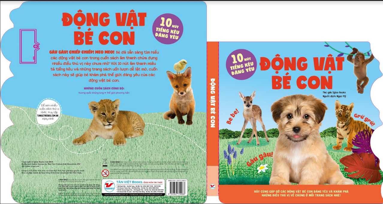 SÁCH ÂM THANH- 	Động vật bé con