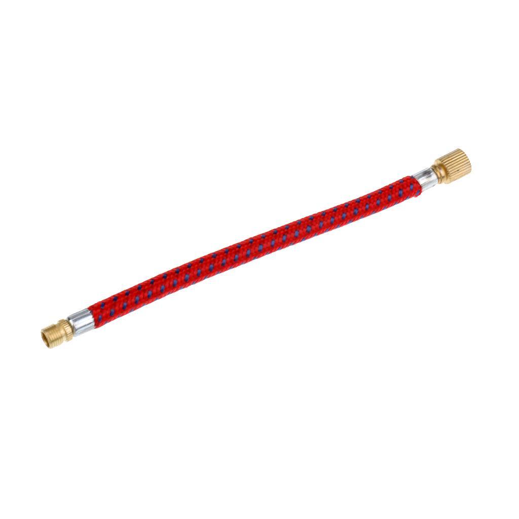 Bike MTB Pump Extension Hose +Mini Pump Inflator Tyre Tire Pressure Gauge