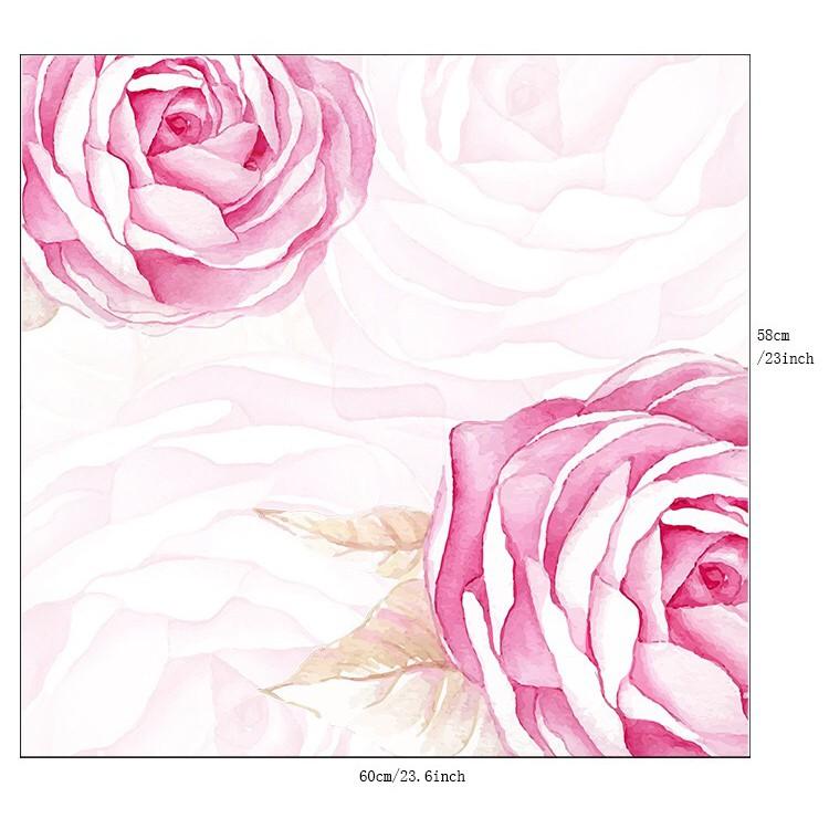 Decal dán kính Cao Cấp - Hoa Hồng quyến rũ