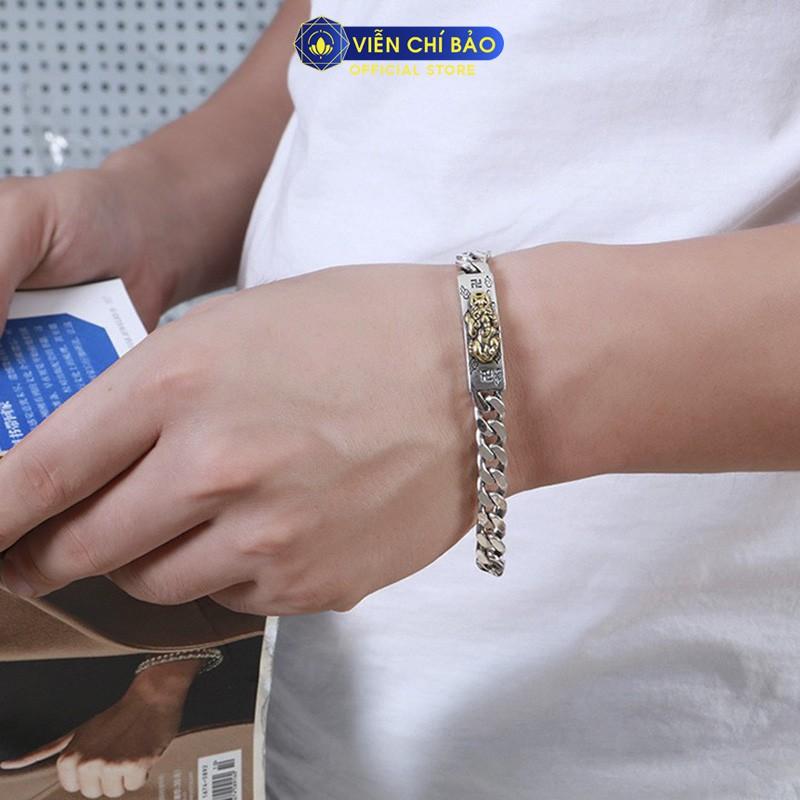 Lắc tay bạc nam Tỳ Hưu Thiên Lộc chất liệu bạc Thái 925 thời trang phụ kiện trang sức nam Viễn Chí Bảo L100050