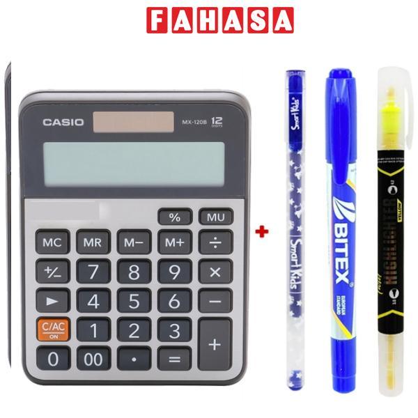 Máy Tính Văn Phòng Casio MX - 120B - W-DC - Kèm Quà Chất 04