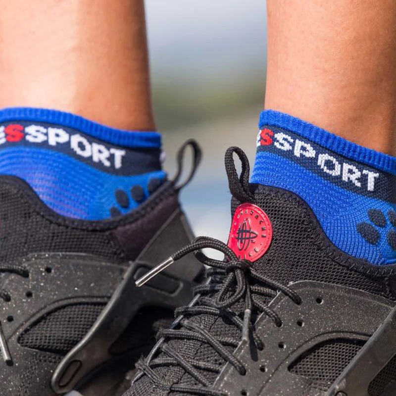 Vớ chạy bộ Compressport Pro Racing Socks V4.0 – Run Low - Màu xanh dương