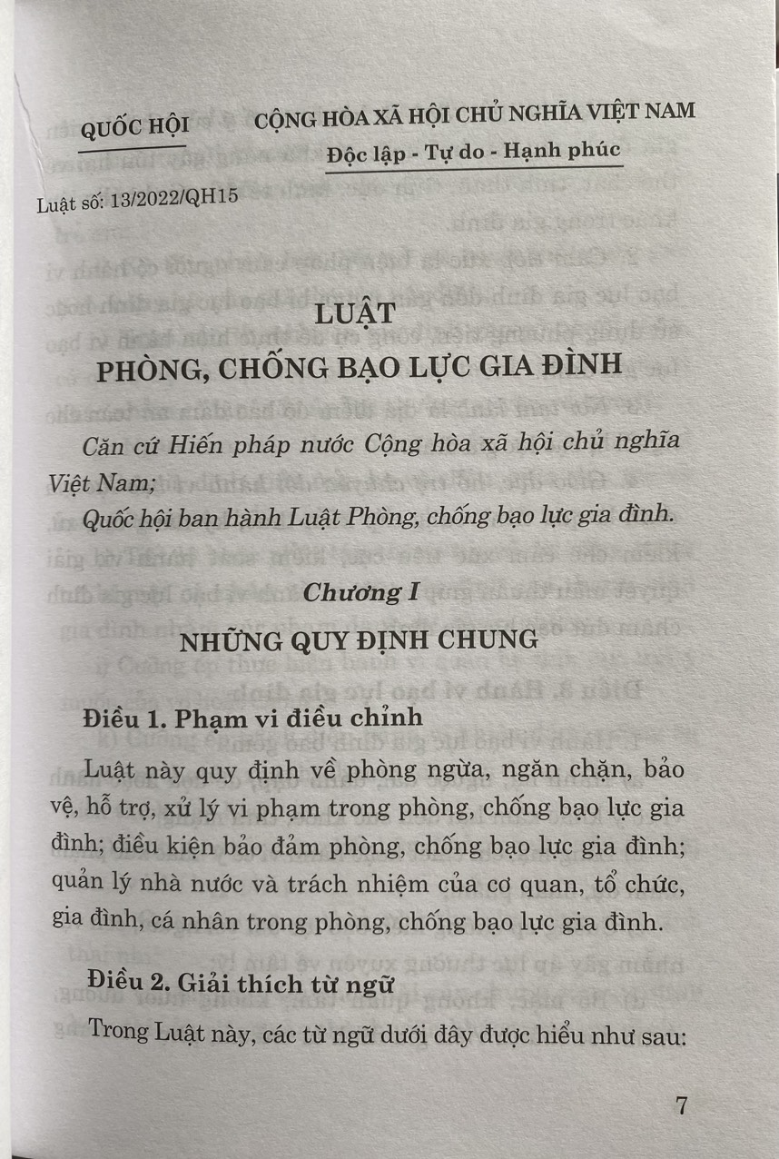 Luật Phòng, chống bạo lực gia đình