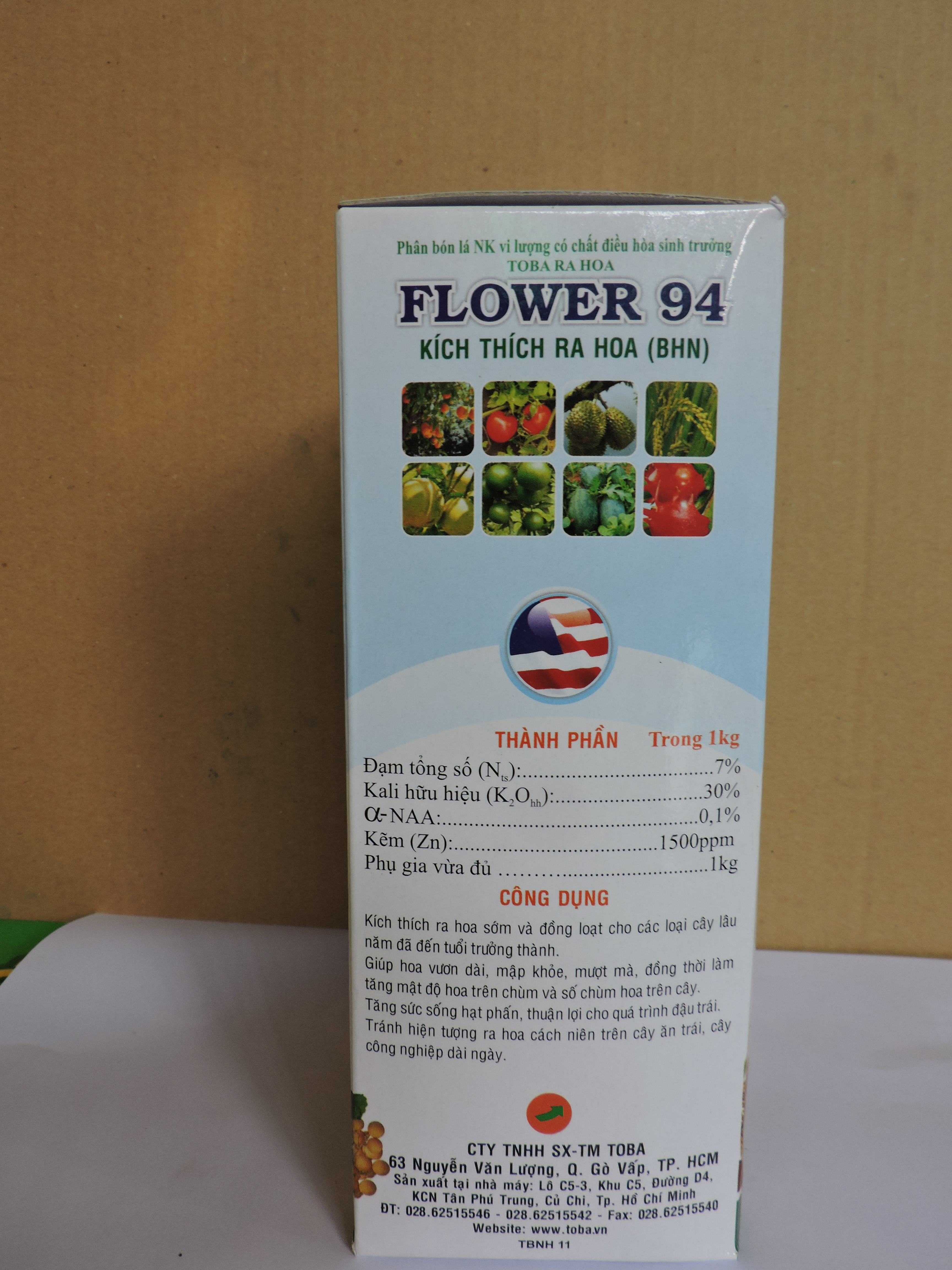 Phân Bón Lá NK Vi Lượng có chất điều hòa sinh trưởng TOBA RA HOA FLOWER 94 loại đặc biệt  Kích Thích ra hoa