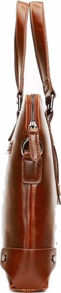 Retro Handbag For Men'S Business Bag Crazy Horse Leather Waterproof Shoulder Briefcase