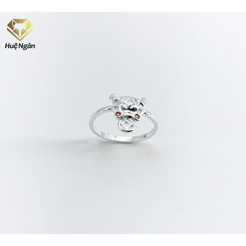 Nhẫn bạc Ý 925 Huệ Ngân - Cóc Thần Tài RYR140068