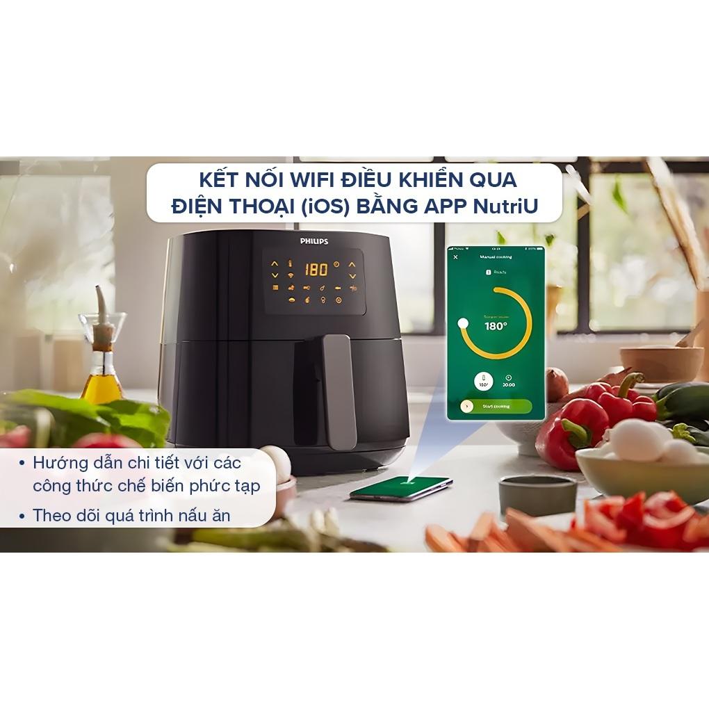 Nồi Chiên Không Dầu Philips HD9280/90 6.2 lít, Đa dạng chế độ nấu, chiên vàng giòn - Hàng chính hãng