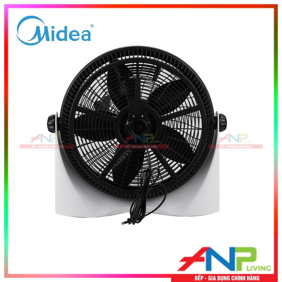 Quạt Hộp 5 Cánh, Midea FB40-9H (Công Suất 55W - 3 Cấp Gió - Đảo hướng 360 làm mát tối ưu) - Hàng Chính Hãng