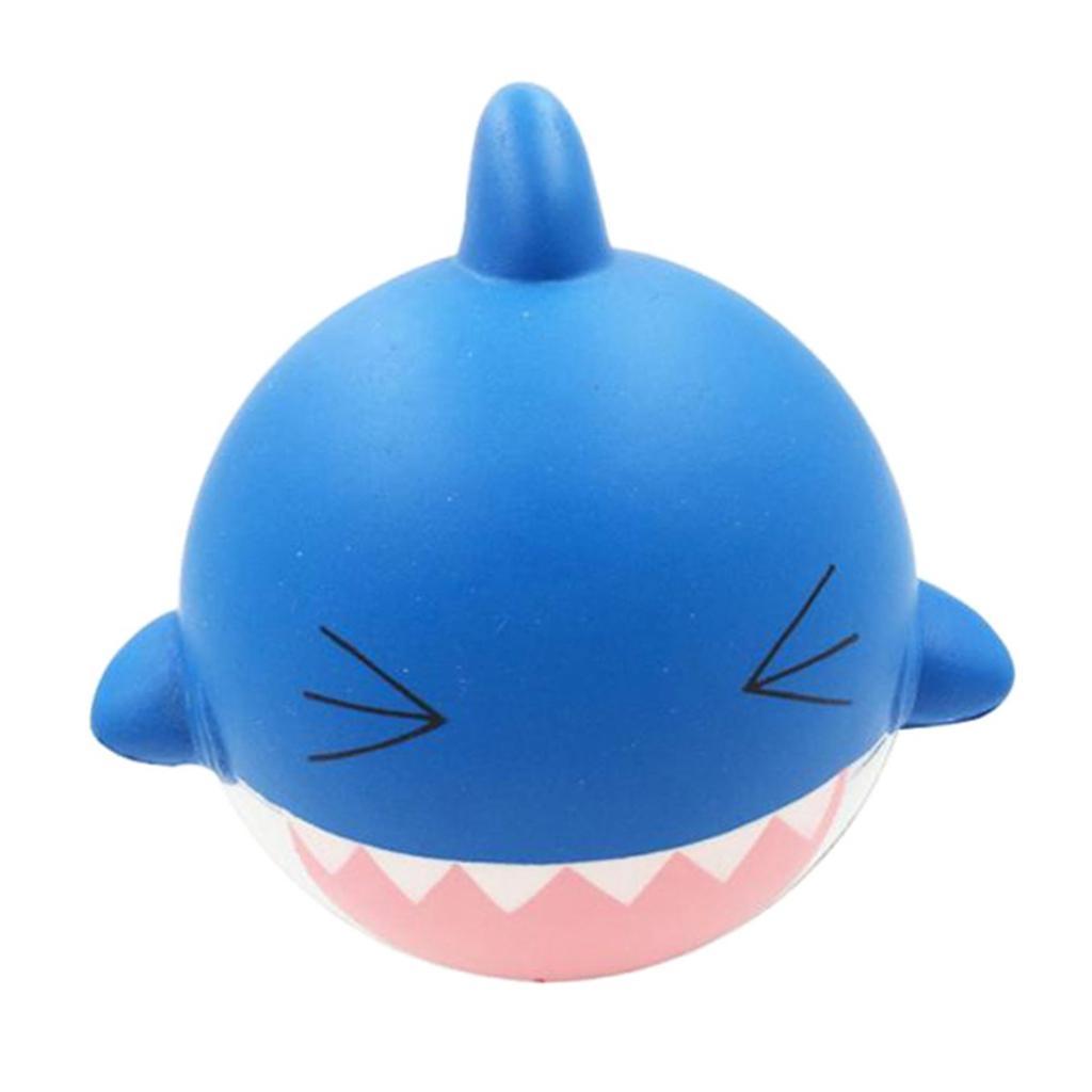 New Squishy Soft Slow Rising Squishes Toys TPR Stress Relief Shark Toy