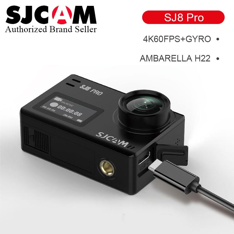 SJCAM SJ8 Pro 4K 60fps Camera thể thao Trò chơi chống lắc màn hình cảm ứng kép WiFi Máy ảnh hành động điều khiển từ xa DV