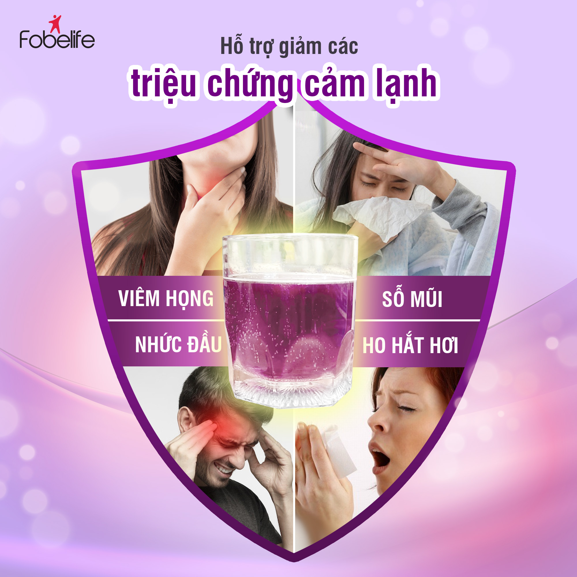 Viên Sủi Fofluu Hỗ Trợ Giảm Các Triệu Chứng Của Cảm Lạnh Ho - Hộp 20 Viên