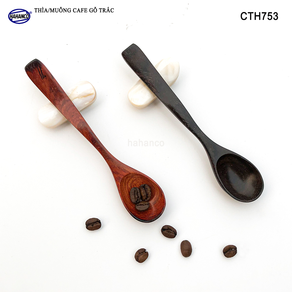 Thìa Cà Phê, muỗng pha trà, gỗ Trắc/Cẩm Chuôi uốn lượn sóng/Độc đáo - CTH753