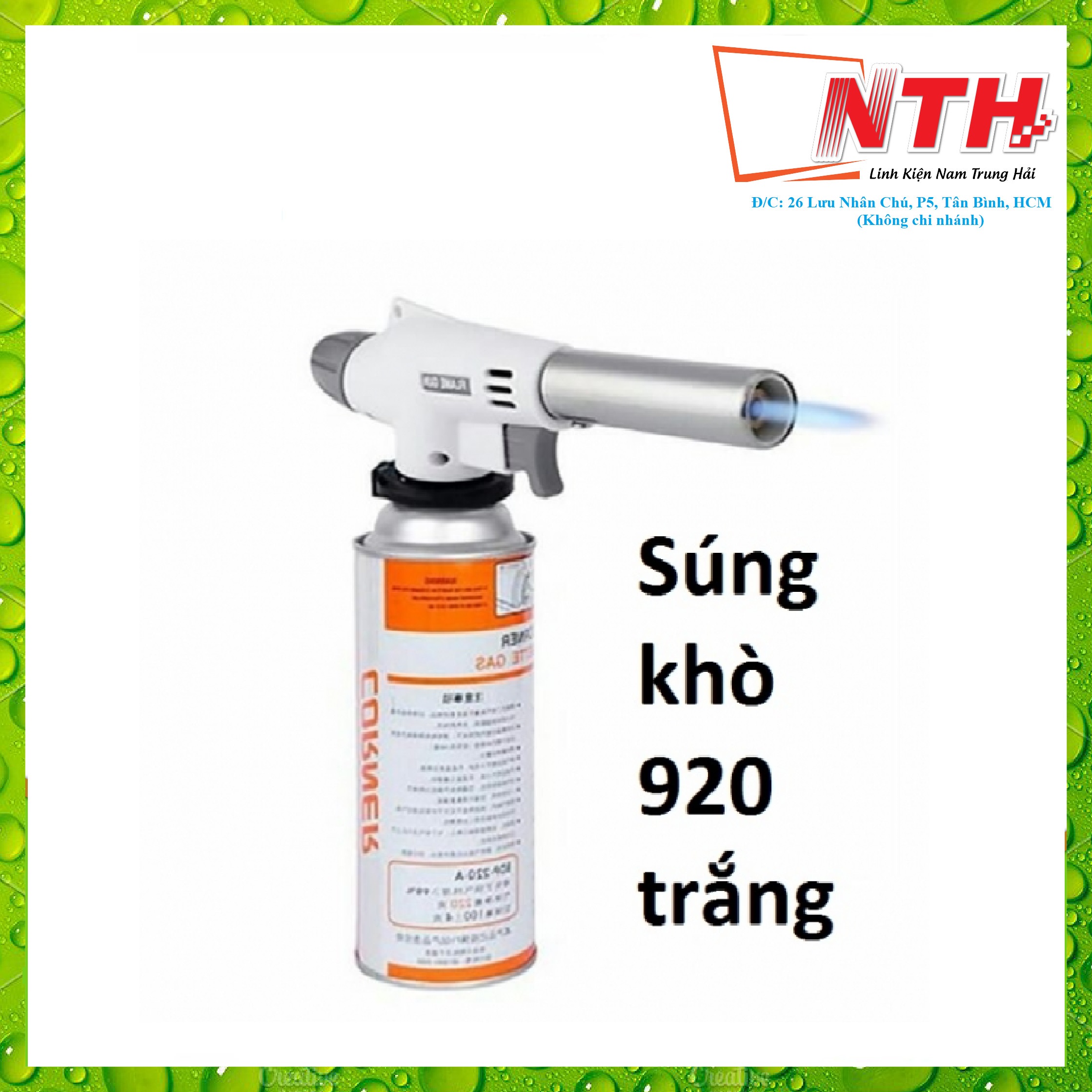 Đầu khò gas mini trắng cầm tay