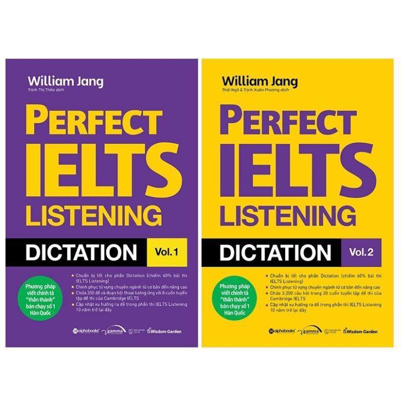 Sách - Combo Perfect Ielts Listening Dictation (Vol.1 + Vol.2)