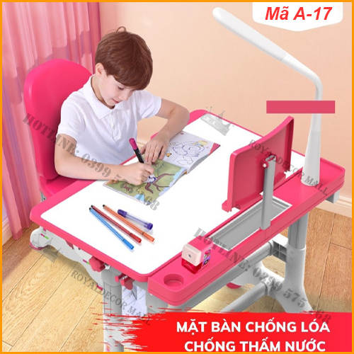 Bàn Học Sinh Đa Năng Thông Minh Phù Hợp Bé 3-15 Tuổi Điều Chỉnh Được Cao Thấp, Độ Nghiêng Của Mặt Bàn - Có 2 Màu