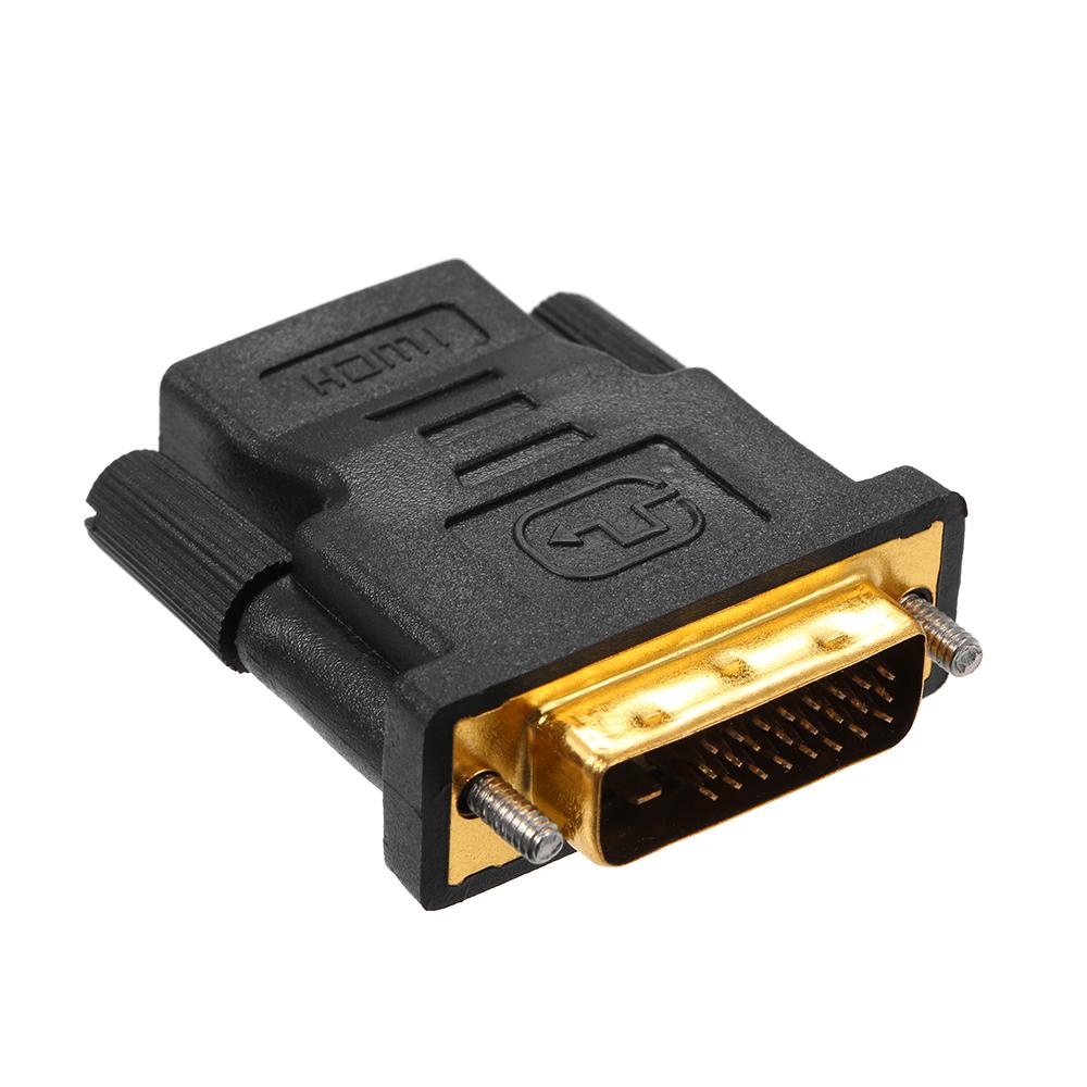 DVI-D to HD Adapter 1080P Gold Plated DVI DVI-D 24+1 Pin Male to HD Female Converter Replacement for PS4 PC HDTV