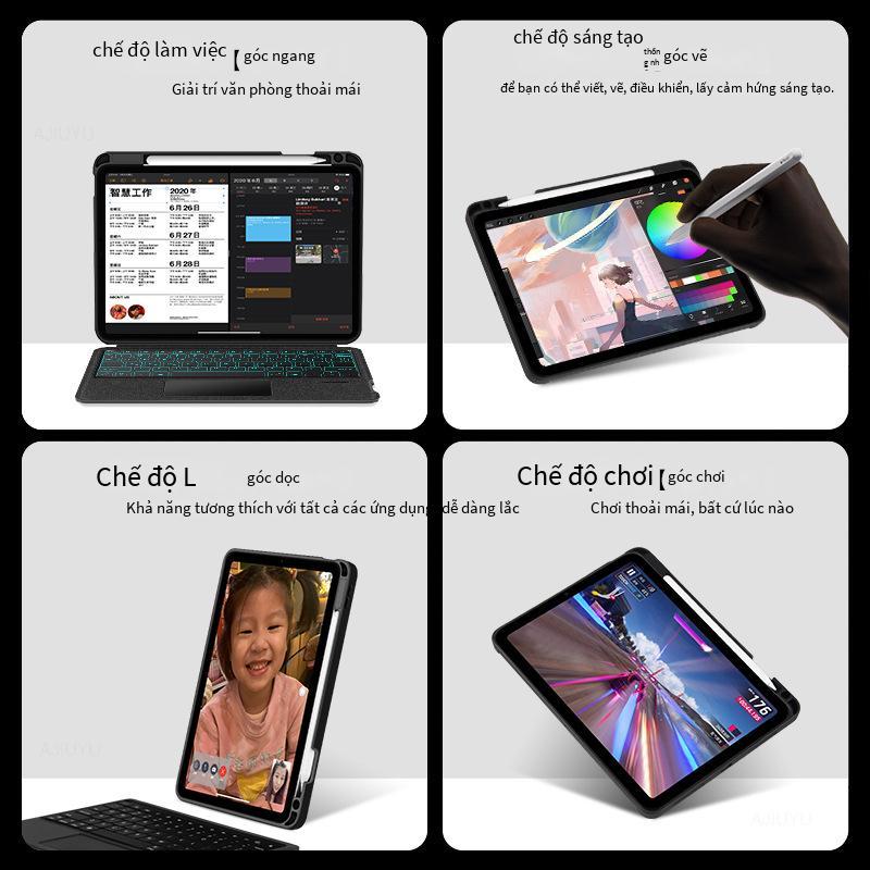 Đảm Bảo Chất Lượng Áp Dụng Cho iPad Pro 11-Inch Magic Bàn Phím Air5/4 Máy Tính Bảng Apple Ipadpro Bluetooth Từ Tính Bàn Phím