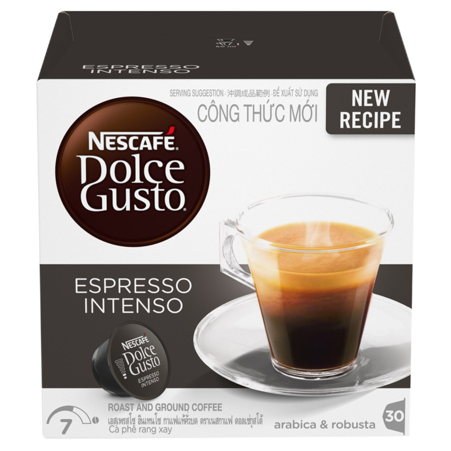 Hộp 16 Viên Nén Cà Phê Rang Xay Nescafe Dolce Gusto - Espresso Intenso