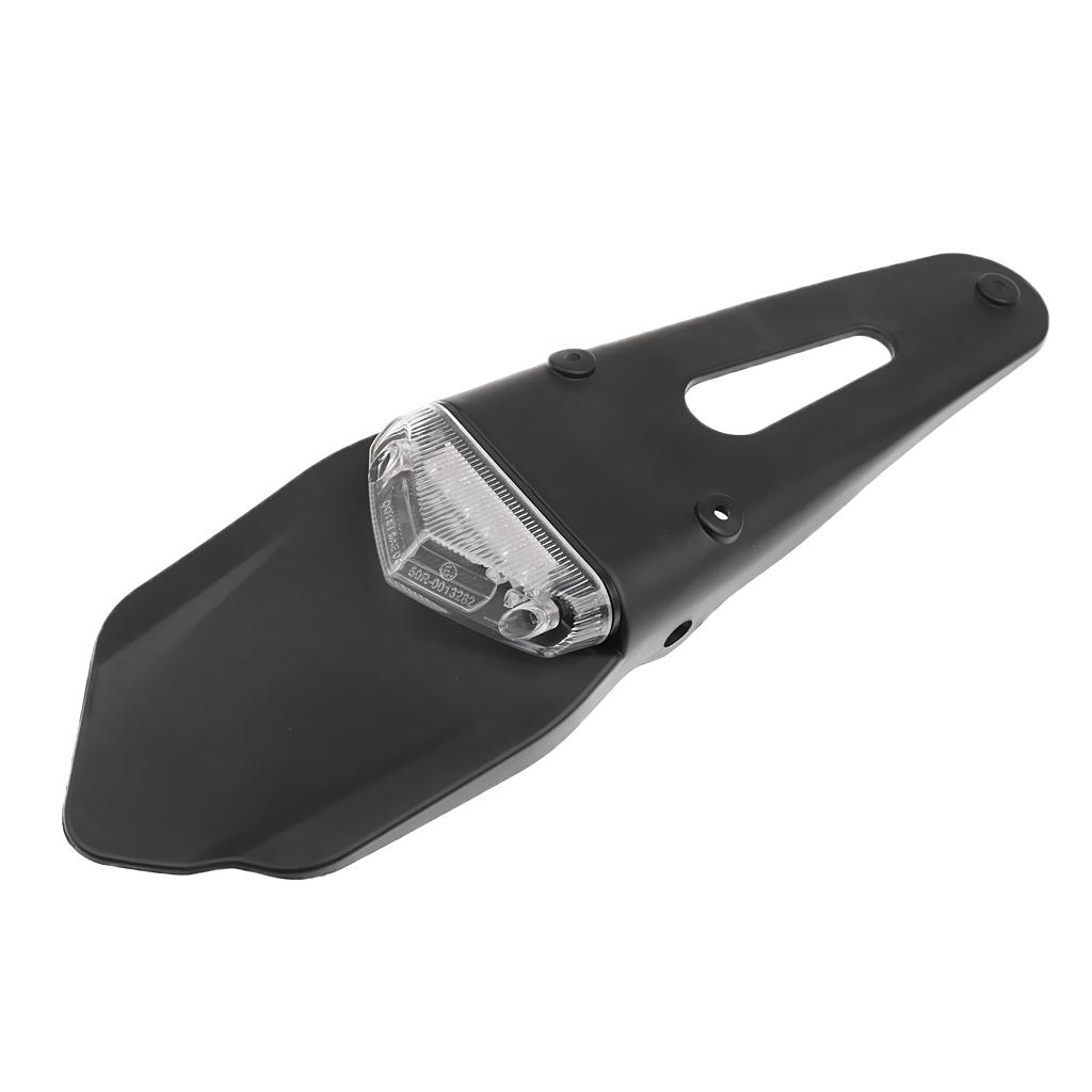 Motorcycle ATV Holder White LED Tail Rear Brake Bracket Light