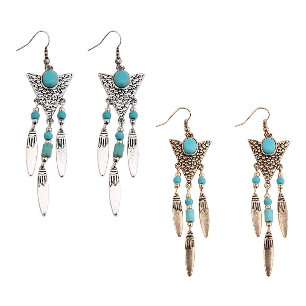 1Pair Vintage Charms Pendant Drop Earrings Women Dangle Earrings