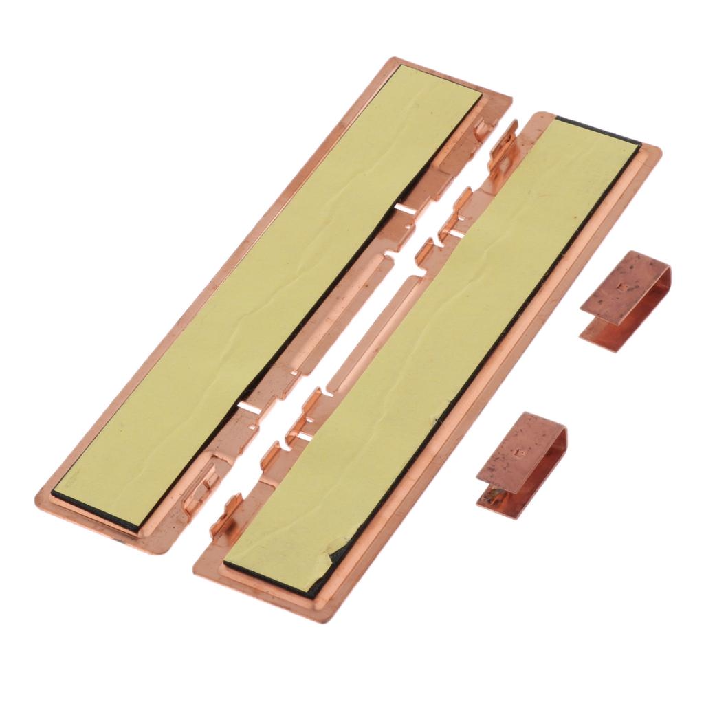 2xCopper RAM Heat Sink Cooler Cooling Radiator Heatsink for Notebook Computer