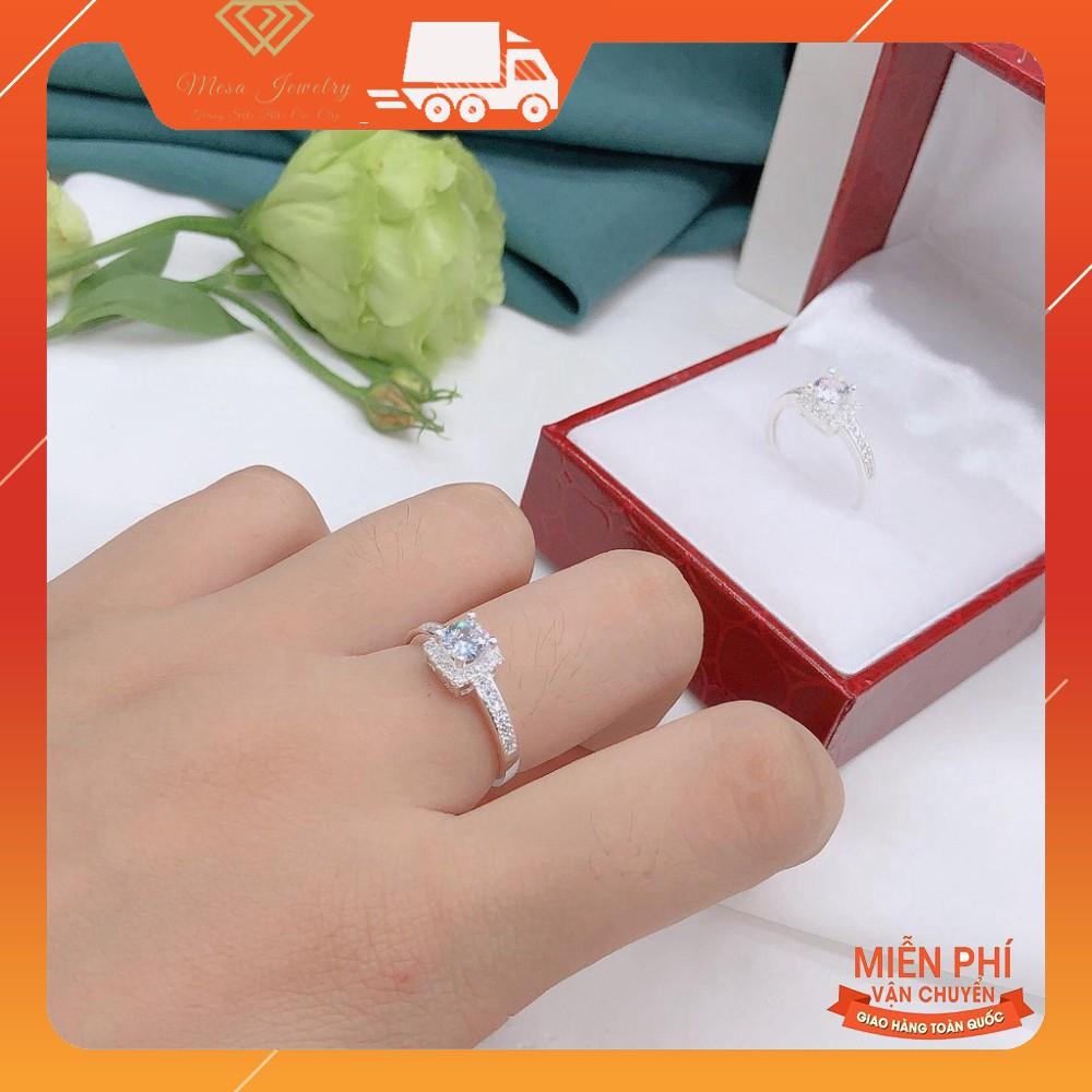 NHẪN VUÔNG MẶT NHỎ - ĐƯỜNG KÍNH 1.7CM