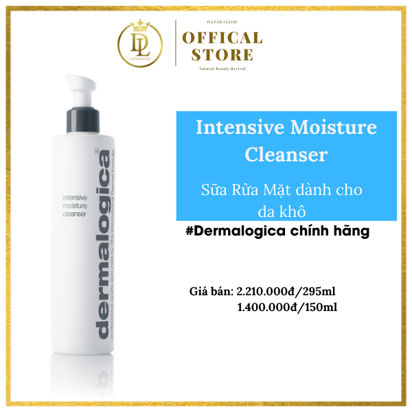 Sữa rửa mặt dưỡng ẩm chuyên sâu đem lại sự mịn màng cho làn da Dermalogica Intensive Moisture Cleanser 150ml/300ml