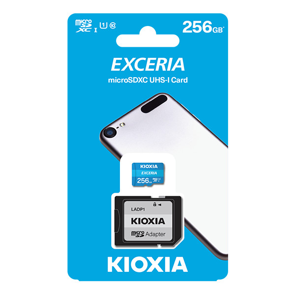 Thẻ nhớ 256GB Micro SDHC Exceria UHS-1 C10 100MB/s Kioxia (Có Adapter) - Hàng Chính Hãng