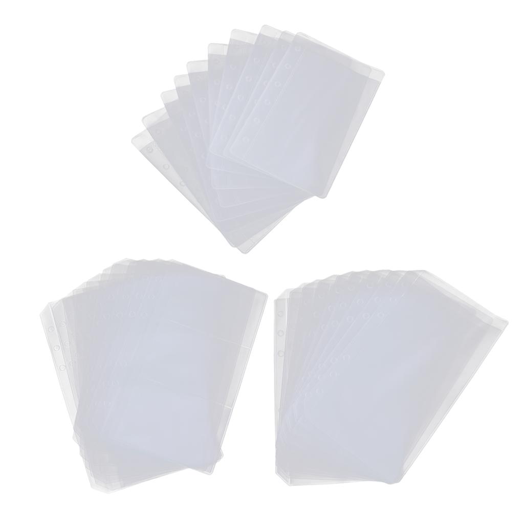 2x10 Binder Pockets 6 Holes Notebook Binder Loose Leaf Bag A6 1
