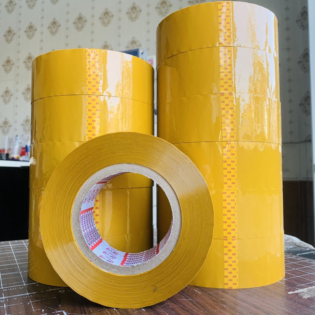 Combo 1 cây băng keo trong hoặc đục 100ya loại 1,2kg 6 cuộn