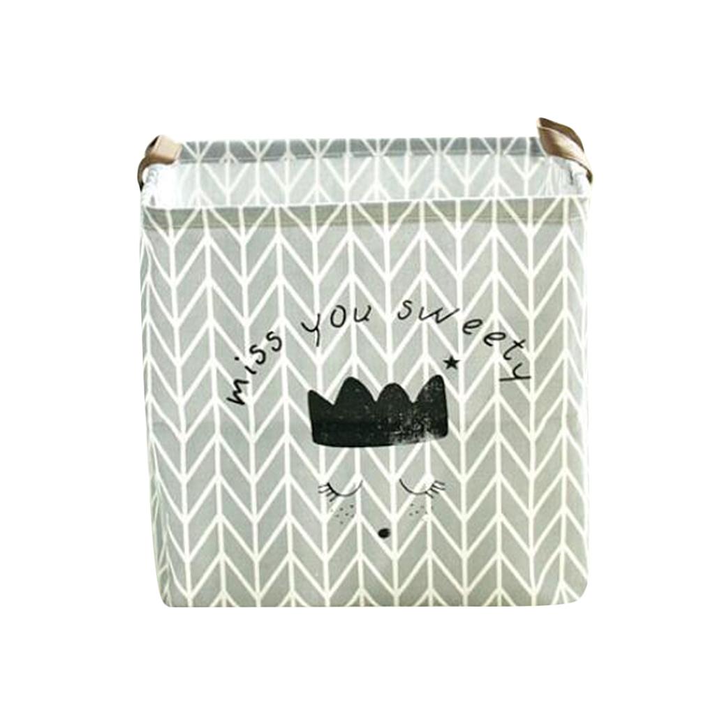 Children Kid Toys Clothes Storage Basket Hamper Laundry Bin Organizer