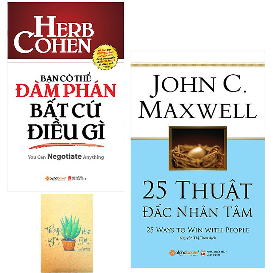 Combo Bạn Có Thể Đàm Phán Bất Cứ Điều Gì và 25 Thuật Đắc Nhân Tâm