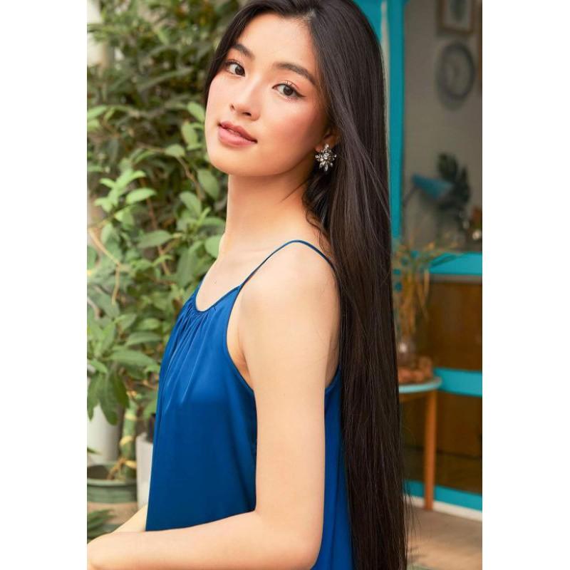 Váy ngủ lụa dài Maxi cao cấp sang trọng mặc đi chơi tặng kèm quần lót ren xinh xắn