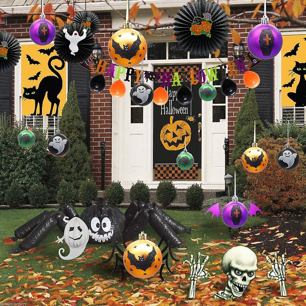 12 cái đồ trang trí bóng vòng hoa Halloween