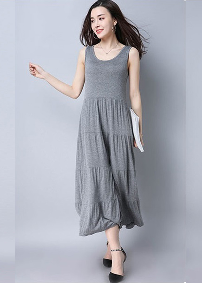 Đầm suông nữ dáng dài freesize db16