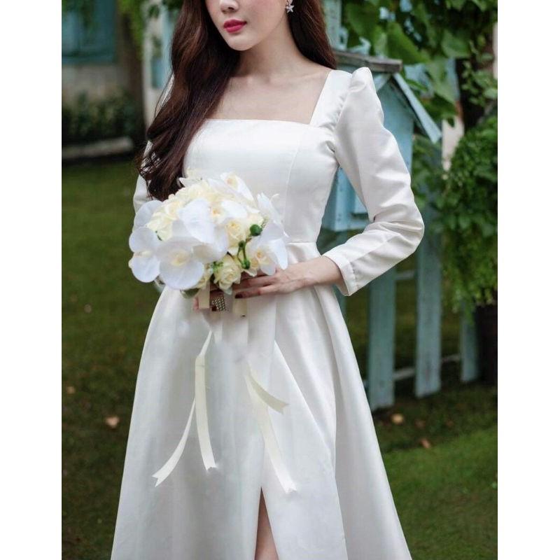 Đầm cưới cô dâu, váy cưới, váy phi maxi