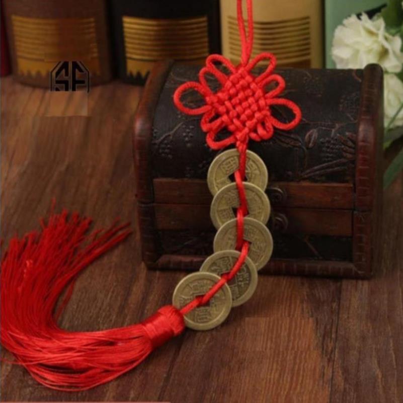 Bộ 6 xâu tiền ngũ đế phong thủy cầu tài lộc 206154-3, đồ phong thủy tài lộc