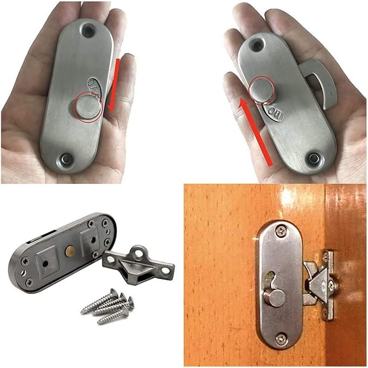 Khóa Cửa Trượt Di Động 90 Độ Cửa Khóa Góc Phải Màn Hình Riêng Tư Khóa Cửa Chuồng và Khóa Cam Khóa Chốt