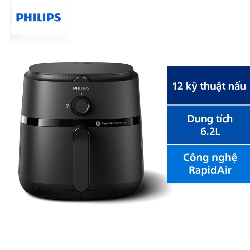 Nồi Chiên Không Dầu Philips NA130/00, 6.2 lít |1700W. Nút Vặn Dễ Sử Dụng, Hàng Chính Hãng