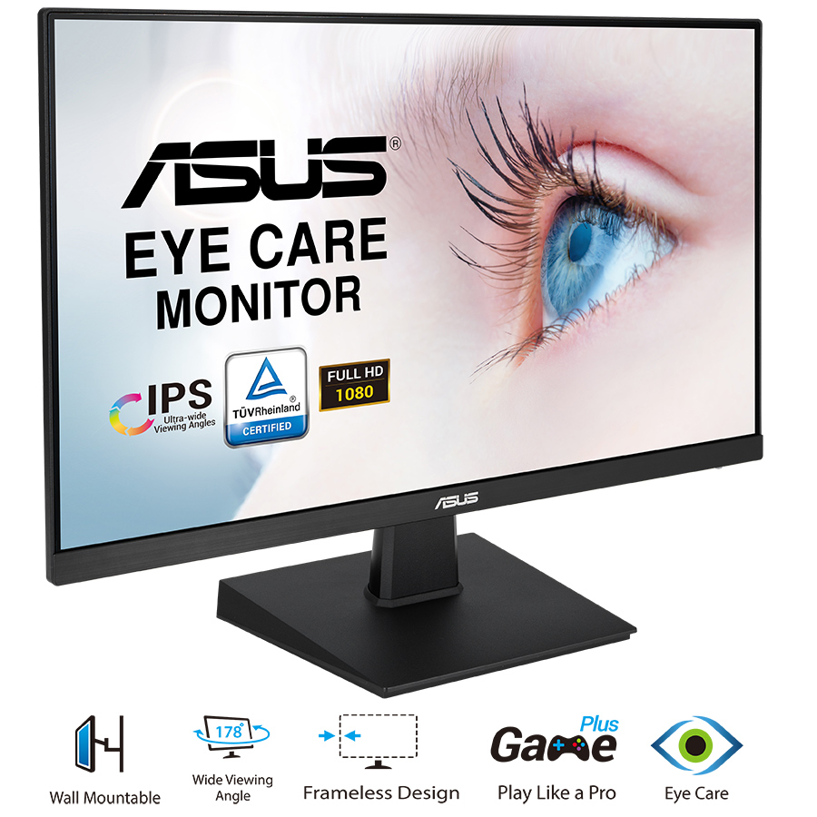 Màn Hình ASUS VA24EHE 24 IPS Full HD (1920x1080) 5ms 75Hz Viền Mỏng Bảo Vệ Mắt - Hàng Chính Hãng