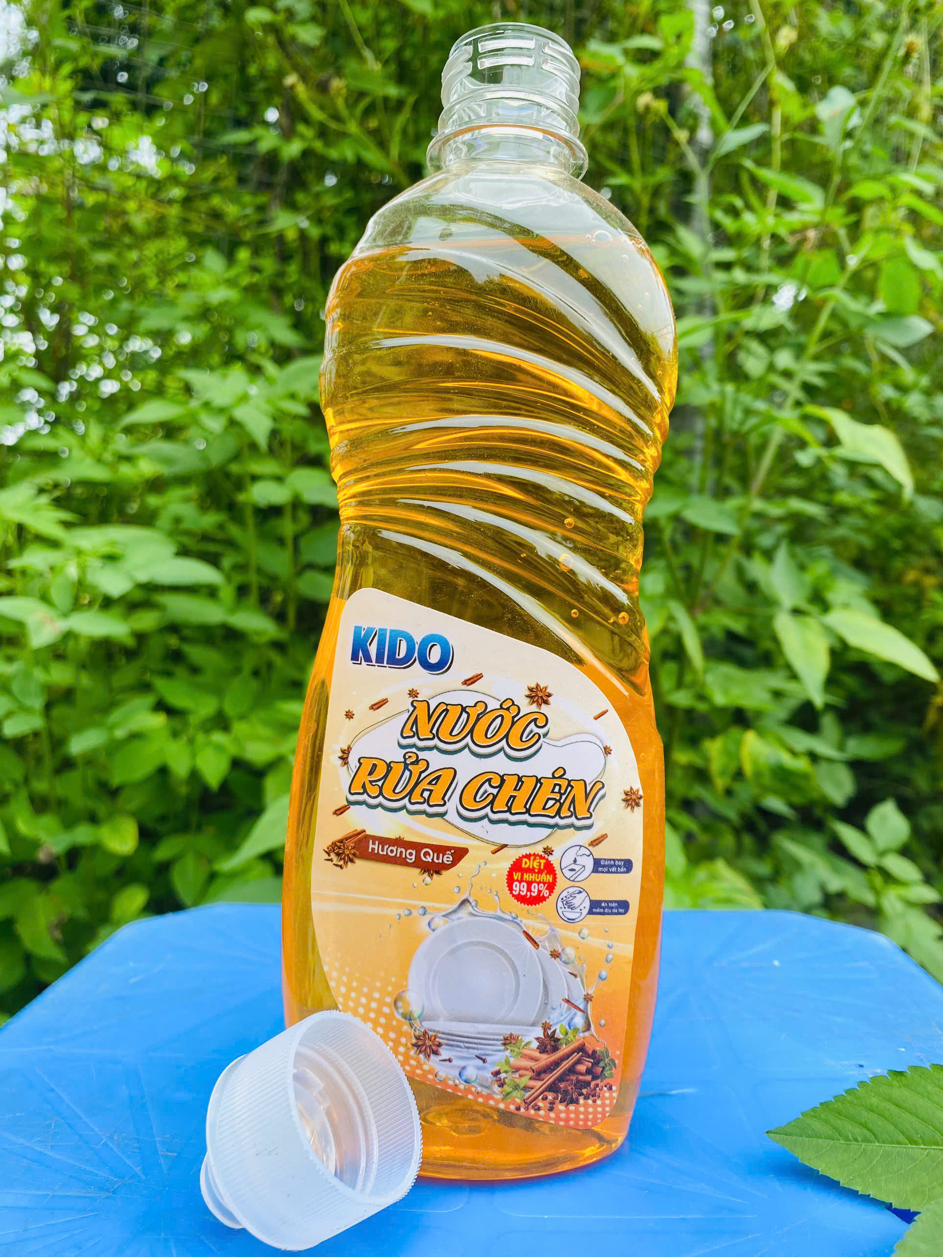 Nước Rửa Chén Bát KIDO Cao Cấp 800ml Hương Quế Chiết Xuất Từ Thiên Nhiên